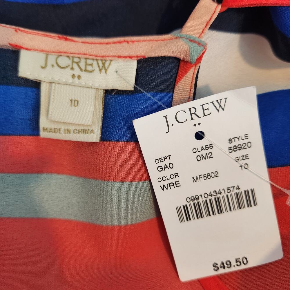 J.Crew Racerback Tank – Multicolor Stripe - Picture 2 of 6